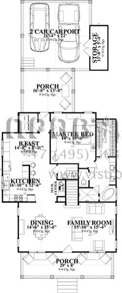 Проект двухэтажного дома с гаражом на две машины в американском стиле S5-252 (1070-00249)