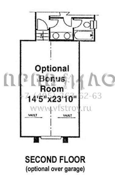 Проект двухэтажного дома с гаражом на две машины в прибрежном стиле S5-279 (4766-00080)