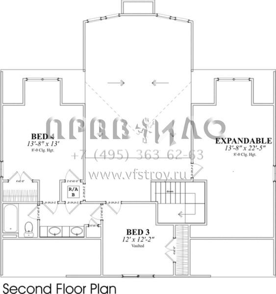 Проект трехэтажного дома без гаража в прибрежном стиле S5-227 (1070-00066)
