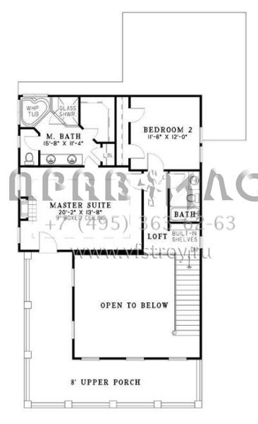 Проект двухэтажного дома с гаражом на две машины в стиле Особняк S5-174 (110-00475)