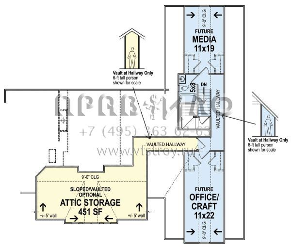 Проект одноэтажного дома с гаражом на три и более машин в современном стиле S5-231 (4195-00032)
