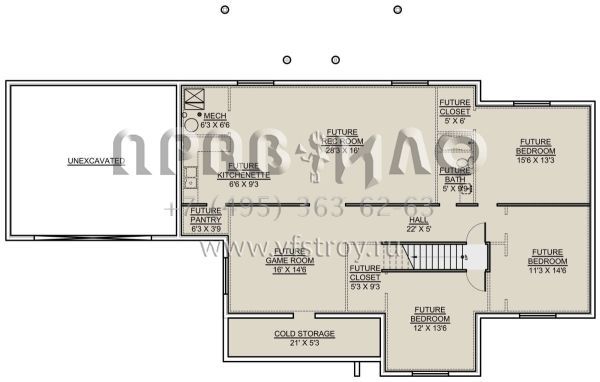 Проект одноэтажного дома с гаражом на две машины в современном стиле S5-177 (7306-00020)