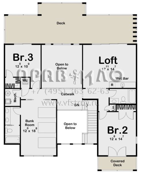 Проект двухэтажного дома без гаража в прибрежном стиле S5-271 (963-00458)
