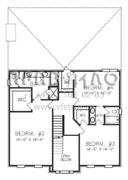 Проект двухэтажного дома с гаражом на две машины в стиле Особняк S5-321 (6819-00003)