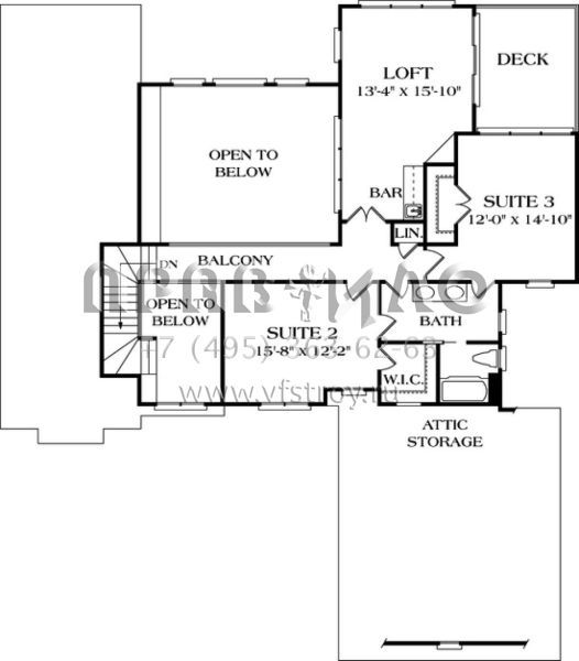 Проект двухэтажного дома с гаражом на две машины в американском стиле S5-287 (3323-00257)