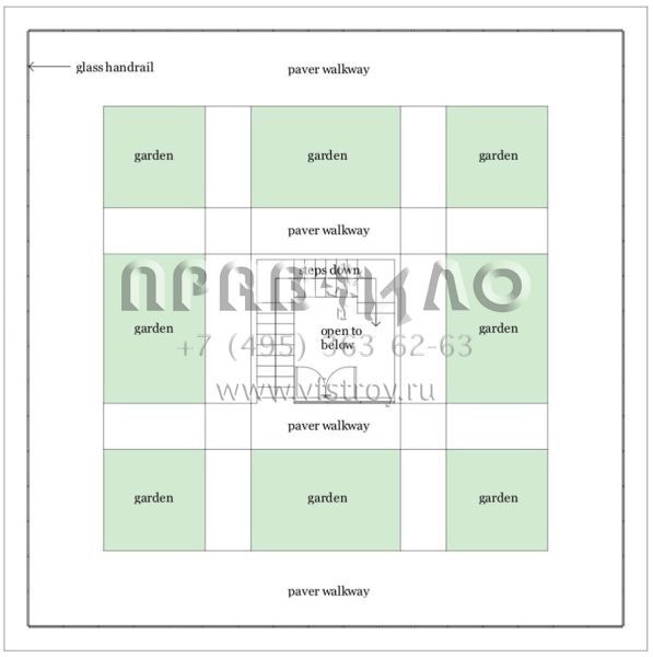 Проект дома с эксплуатируемой крышей S5-135 (028-00109)