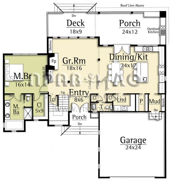 Проект двухэтажного дома с гаражом на две машины в современном стиле S5-226 (8504-00109)