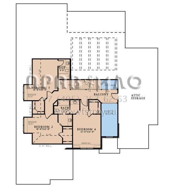 Проект двухэтажного дома с гаражом на три и более машин в английском стиле S5-465 (8318-00340)