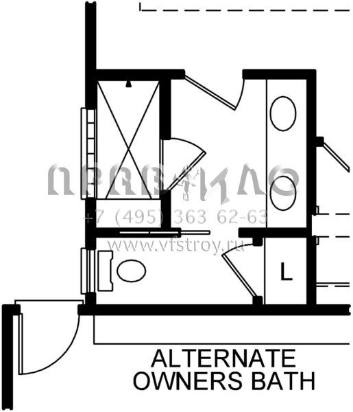 Проект двухэтажного дома с гаражом на две машины в американском стиле S5-185 (402-01539)