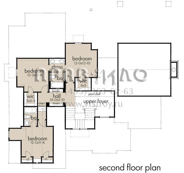 Проект двухэтажного дома с гаражом на две машины в современном стиле S5-263 (9401-00099)