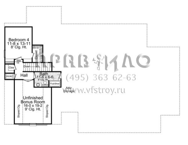 Проект двухэтажного дома с гаражом на две машины в английском стиле S5-265 (348-00161)