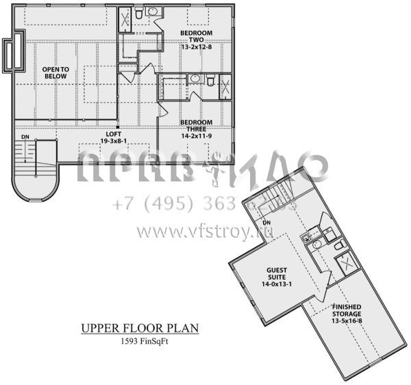 Проект двухэтажного дома с гаражом на три и более машин в стиле Шале S5-359 (5631-00084)