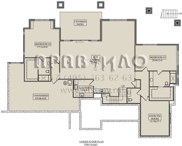 Проект одноэтажного дома с гаражом на три и более машин в американском стиле S5-298 (5631-00238)