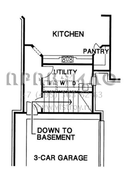 Проект двухэтажного дома с гаражом на три и более машин в современном стиле S5-327 (402-00985)