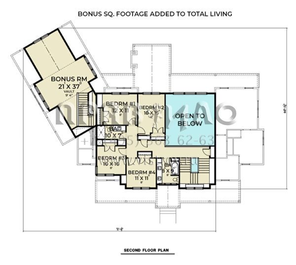Проект двухэтажного дома с гаражом на две машины в современном стиле S5-359 (2464-00078)