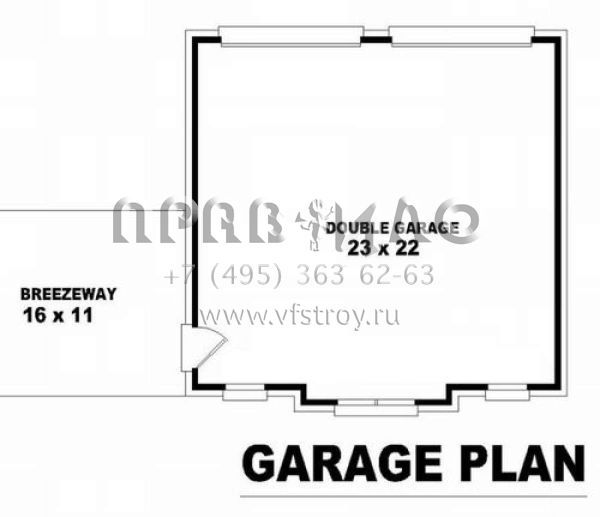 Проект двухэтажного дома с гаражом на три и более машин в английском стиле S5-765 (053-02151)
