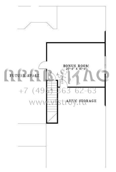 Проект двухэтажного дома с гаражом на две машины в стиле Ранчо S5-219 (110-00749)