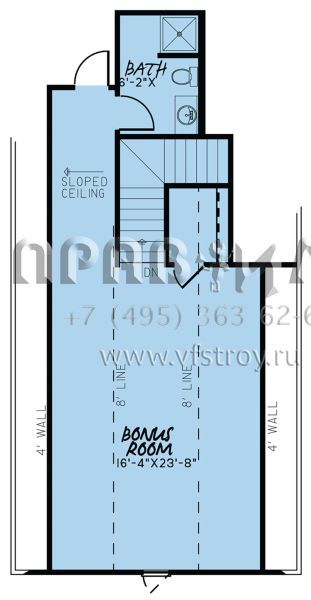 Проект одноэтажного дома с гаражом на две машины в стиле Ранчо S5-163 (8318-00090)