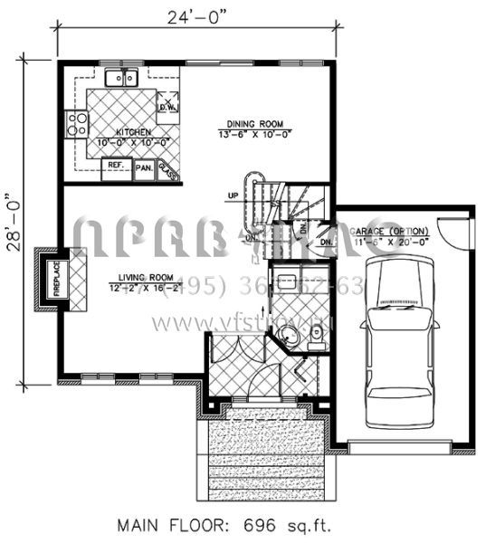 Проект двухэтажного дома с гаражом на одну машину в английском стиле S5-130 (1785-00083)