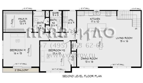 Проект дома с гаражом на четыре машины  S5-184 (940-00894)