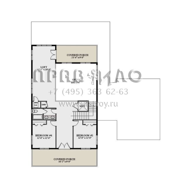 Проект трехэтажного дома с гаражом на три и более машин в прибрежном стиле S5-323 (6849-00142)