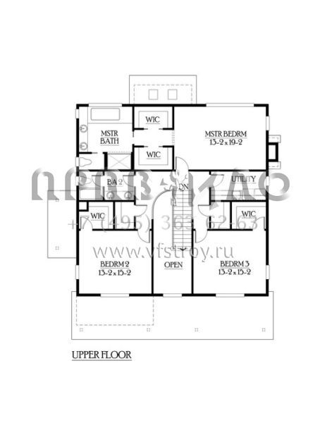 Проект двухэтажного дома без гаража в скандинавском стиле S5-294 (341-00111)