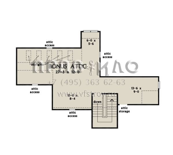 Проект трехэтажного дома с гаражом на две машины в американском стиле S5-338 (2865-00128)