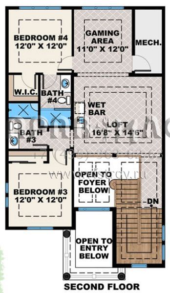 Проект двухэтажного дома с гаражом на две машины в современном стиле S5-336 (1018-00257)