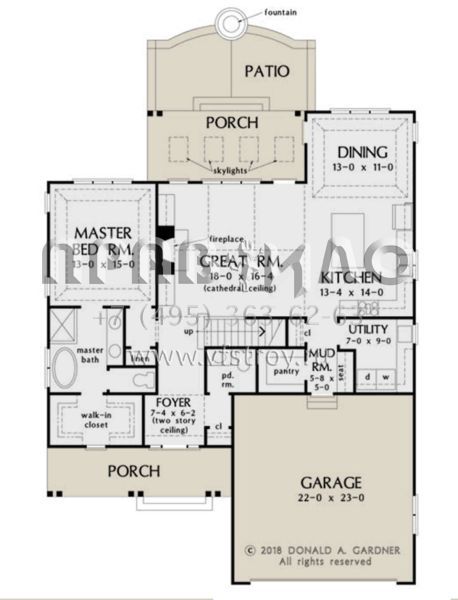 Проект двухэтажного дома с гаражом на две машины в американском стиле S5-197 (2865-00171)