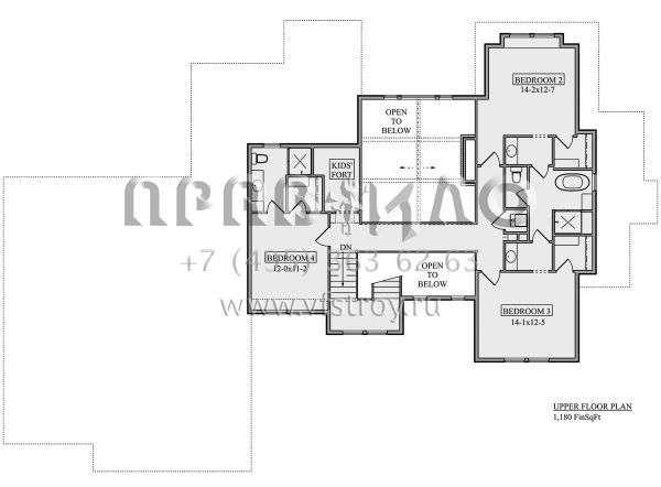 Проект двухэтажного дома с гаражом на три и более машин в современном стиле S5-352 (5631-00195)
