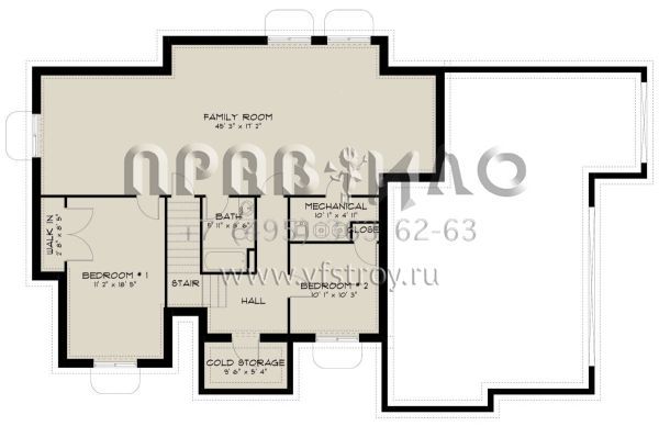 Проект двухэтажного дома с гаражом на три и более машин в современном стиле S5-197 (2802-00185)