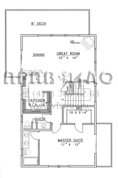 Проект одноэтажного дома с гаражом на две машины в современном стиле S5-138 (039-00239)