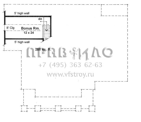 Проект одноэтажного дома с гаражом на две машины в стиле Ранчо S5-173 (098-00263)