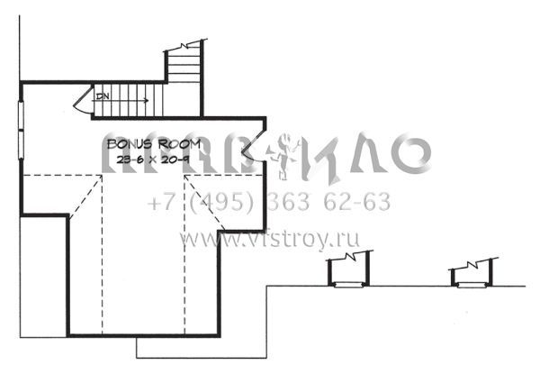 Проект одноэтажного дома с гаражом на две машины в стиле Ранчо S5-194 (6082-00096)