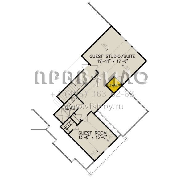 Проект одноэтажного дома с гаражом на две машины в стиле Шале S5-332 (699-00186)