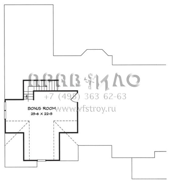 Проект одноэтажного дома с гаражом на две машины в стиле Ранчо S5-173 (6082-00073)