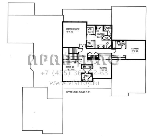 Проект двухэтажного дома с гаражом на две машины в скандинавском стиле S5-414 (039-00639)
