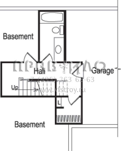 Проект одноэтажного дома с гаражом на две машины в стиле Ранчо S5-130 (5633-00054)