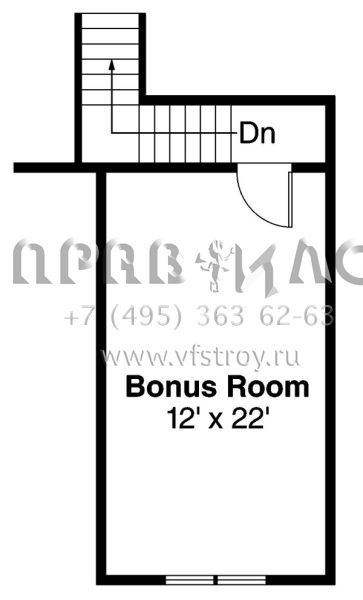 Проект двухэтажного дома с гаражом на две машины в стиле Ранчо S5-216 (035-00574)