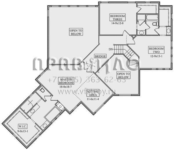Проект двухэтажного дома с гаражом на три и более машин в скандинавском стиле S5-307 (5631-00086)