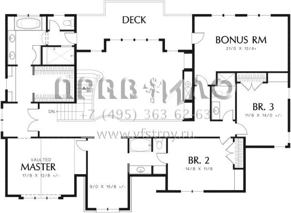 Проект двухэтажного дома с гаражом на две машины в стиле Готика S5-331 (2559-00802)