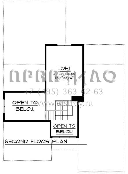 Проект двухэтажного дома с гаражом на две машины в американском стиле S5-162 (1020-00121)