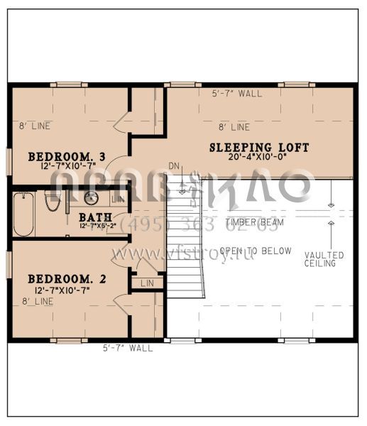 Проект двухэтажного дома с гаражом на две машины в современном стиле S5-165 (8318-00273)
