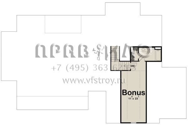 Проект одноэтажного дома с гаражом на три и более машин в современном стиле S5-202 (963-00587)