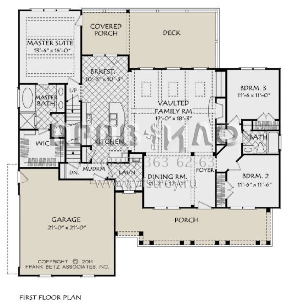 Проект двухэтажного дома с гаражом на две машины в американском стиле S5-213 (8594-00020)