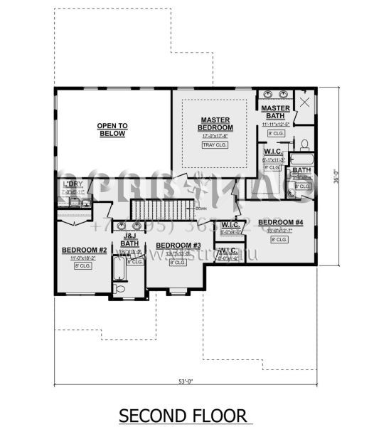 Проект двухэтажного дома с гаражом на три и более машин в американском стиле S5-312 (1958-00022)