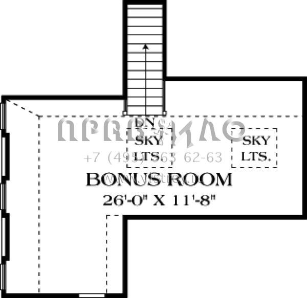 Проект одноэтажного дома с гаражом на две машины в английском стиле S5-228 (3323-00112)