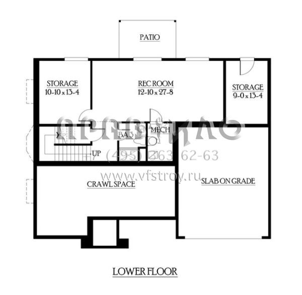 Проект двухэтажного дома с гаражом на три и более машин в английском стиле S5-315 (341-00207)