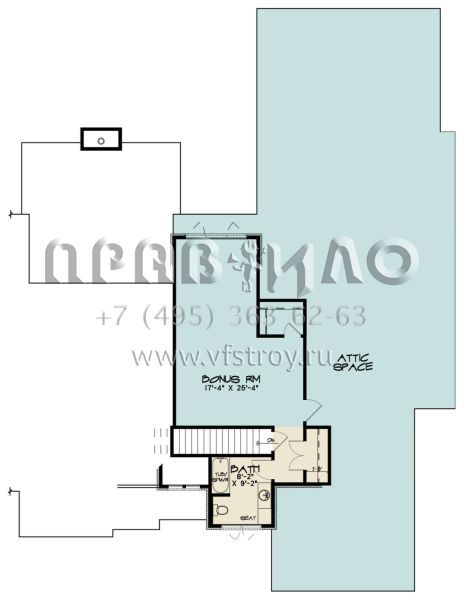 Проект одноэтажного дома с гаражом на три и более машин в английском стиле S5-245 (8318-00125)