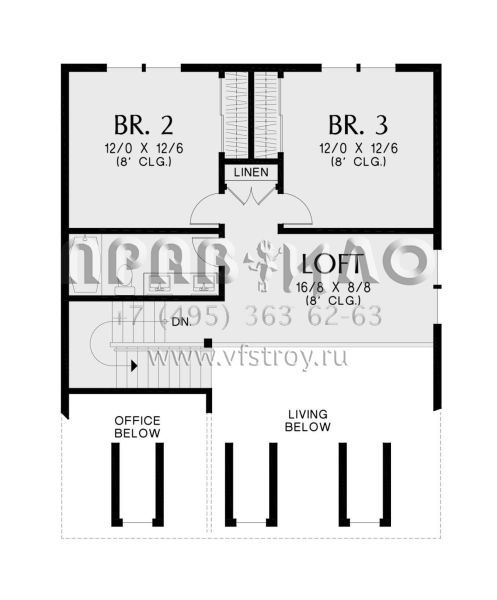 Проект двухэтажного дома с гаражом на две машины в современном стиле S5-246 (2559-00982)